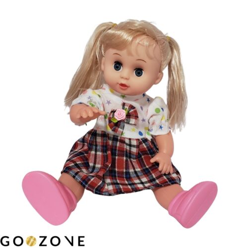 Cute Little Plaid Dress Doll