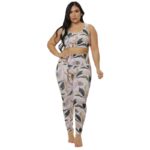 Abstract Flower Pattern Outfit